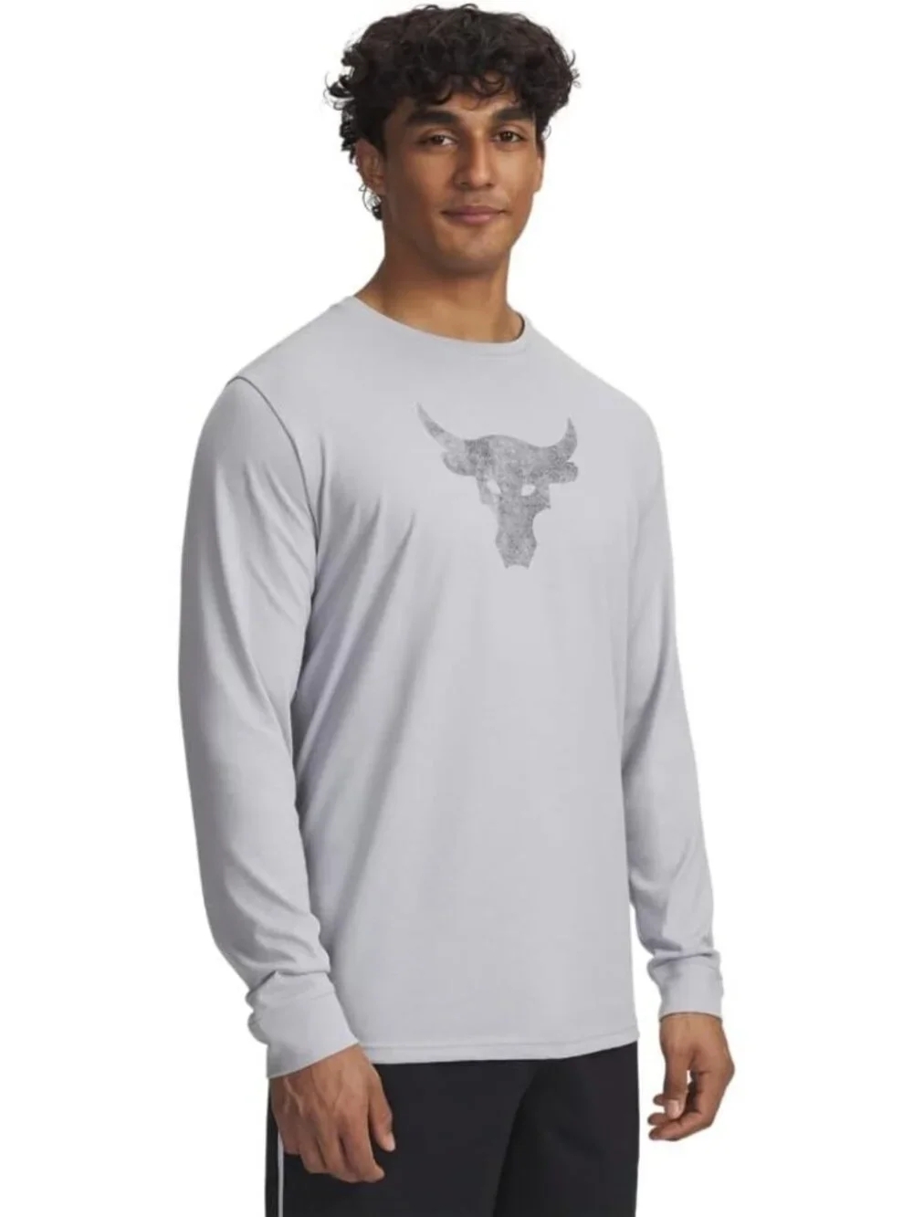 Men's Long Sleeve Project Rock Brahma Bull Tee, Athletic Fit, Gym Workout Shirt